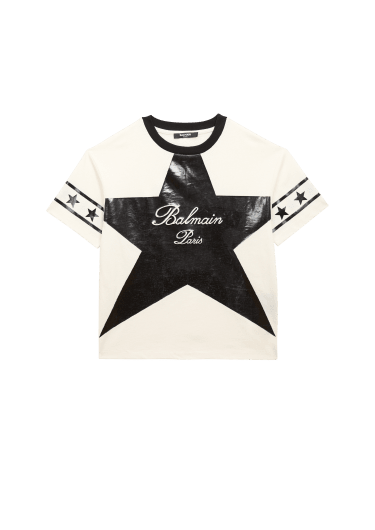 Camiseta Balmain Signature estrellas