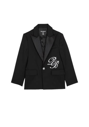 1-button jacket with PB Signature embroidery