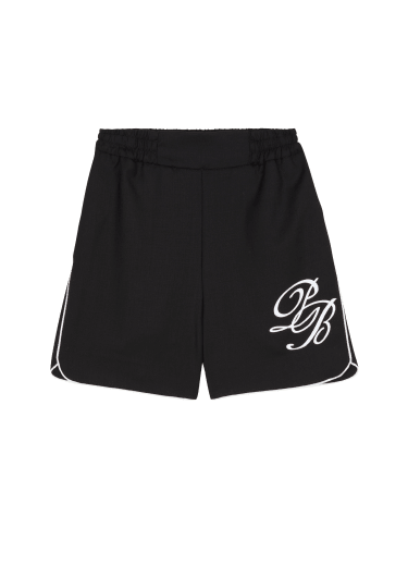 Short avec broderie PB Signature