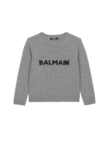 Balmain巴尔曼标志网眼针织毛衫