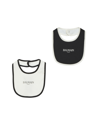 Set of 2 two-tone bibs