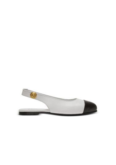 Ballerine bicolore in pelle