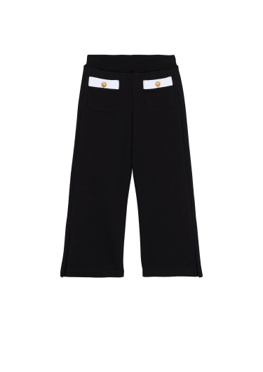 Pantaloni bicolore con bottoni