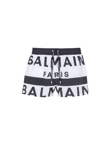 Shorts da bagno con loghi Balmain