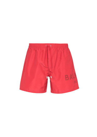 Printed Balmain Paris swim shorts