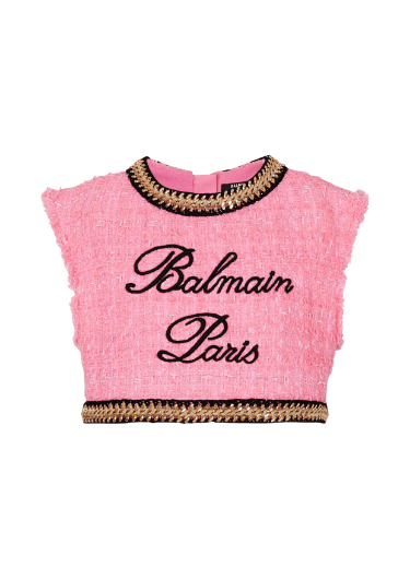Womens Balmain pink x Evian Lycra Bra | Harrods # {CountryCode}