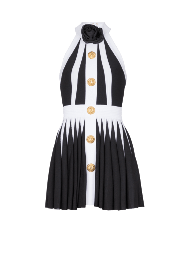Balmain dress black and white 2025