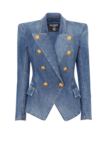 Jeansjacke mit acht Knöpfen