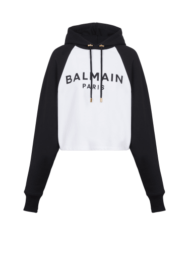 Balmain Women's Monogrammed Hoodie - Brown - Hoodies