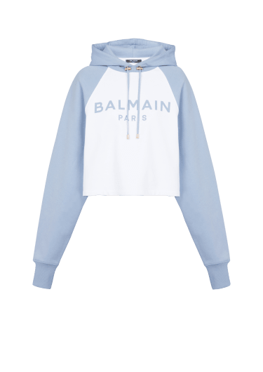 Balmain Women's Monogrammed Hoodie - Brown - Hoodies