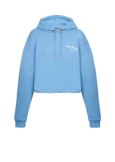 Sudadera con capucha Balmain Paris serigrafiada