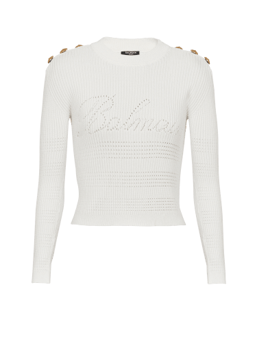 Pullover Balmain iconico in maglia