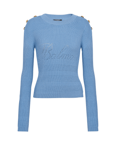 Pullover Balmain iconico in maglia
