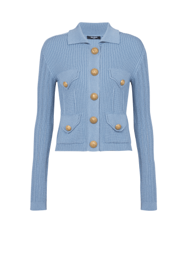 Buttoned knit cardigan