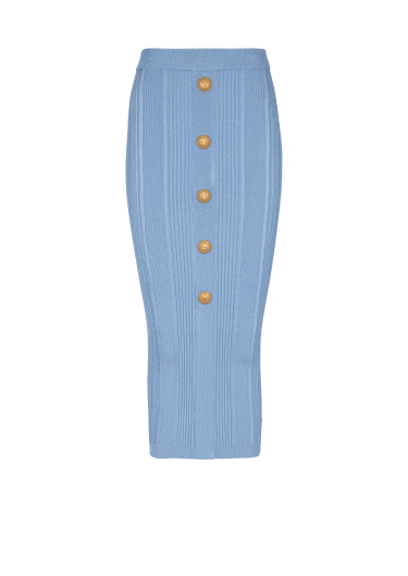 5-button knit skirt