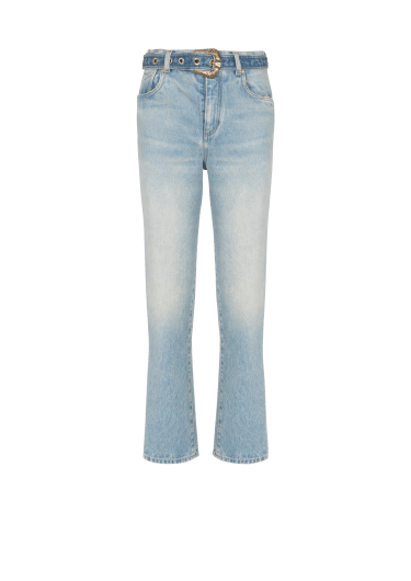 Classic belted jeans