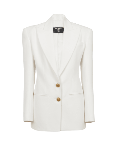 2-button crepe jacket