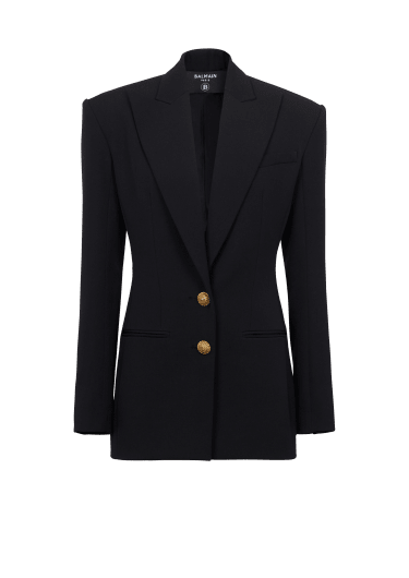 2-button cinched-waist jacket