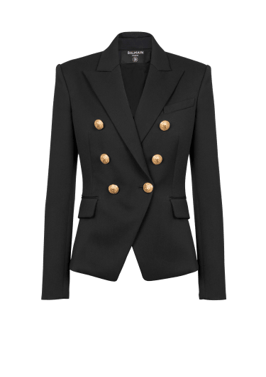 Jacke aus Wolle mit zweireihiger Knopfleiste
