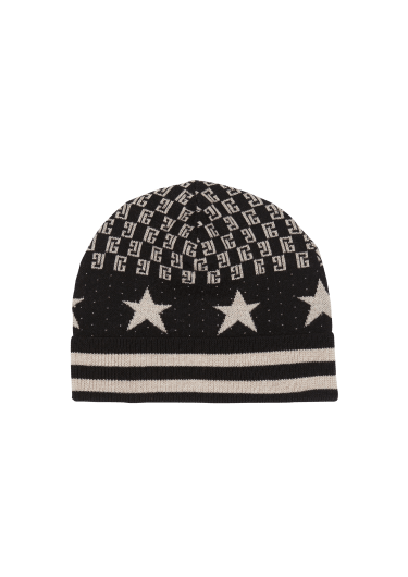 Mini monogram and stars beanie