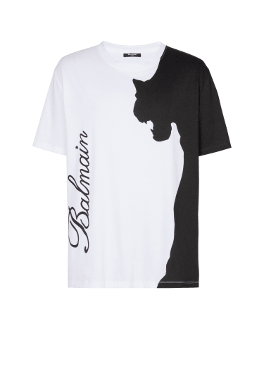 Kurzärmeliges T-Shirt mit Tiger-Print