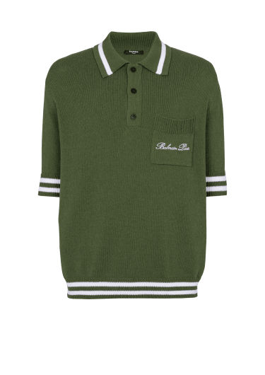 Polo en maille Balmain Signature