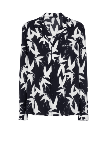 Loose shirt with Swallow print