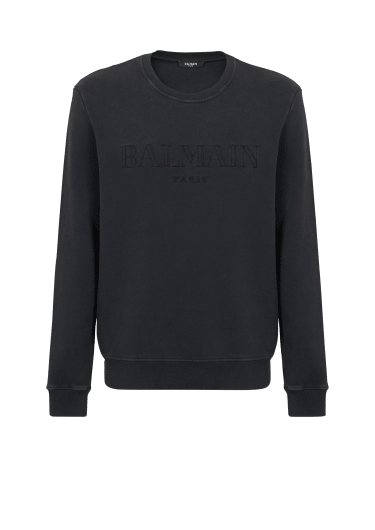 Balmain black sweatshirt best sale