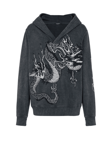 Sweat-shirt brodé Dragon