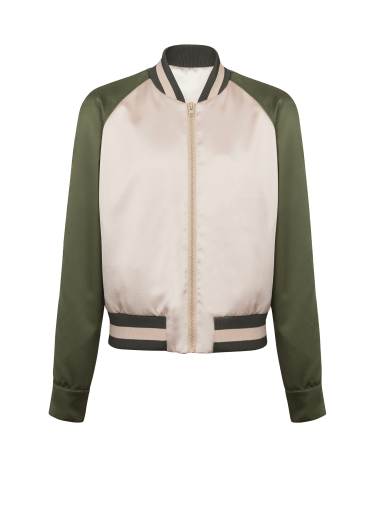 Cazadora de ante estilo bomber para hombre