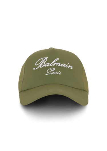 Cappellino ricamato Balmain iconico Paris