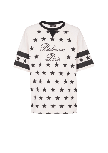 Camiseta Balmain Signature estrellas