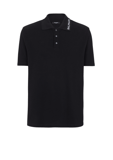 Balmain embroidered polo shirt
