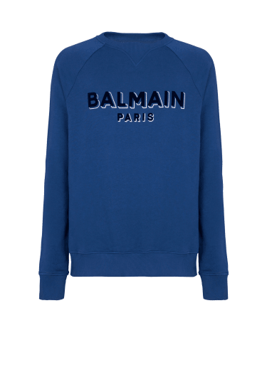 Sweat-shirt Balmain floqué métallisé