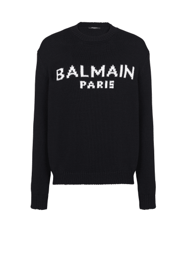 Mens Balmain red Monogram Logo Sweatshirt