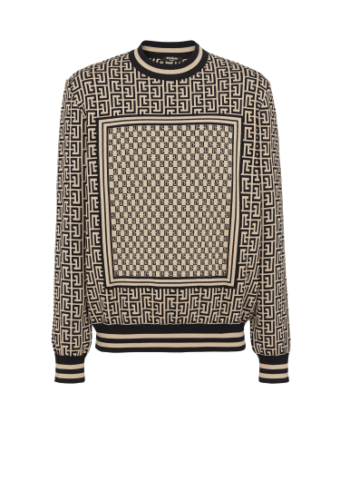 미니 모노그램 스웨터
