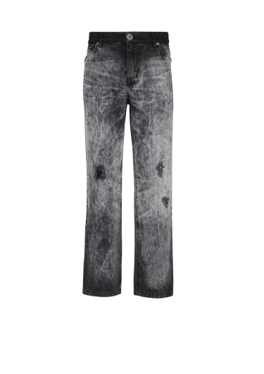 Balmain Skinny Fit Pants in Black Leather ref.879048 - Joli Closet