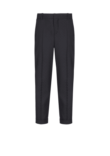 Pantalon en laine monogramme