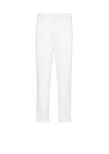 Pantaloni in raso con monogramma