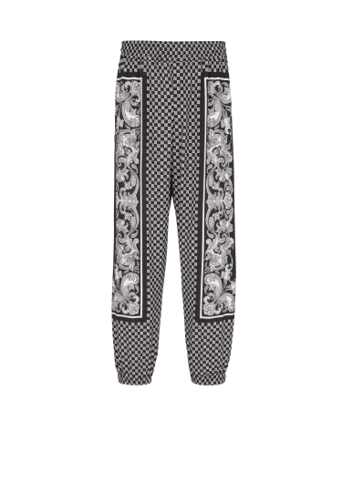 Hose mit Mini-Monogramm und Kaschmir-Print