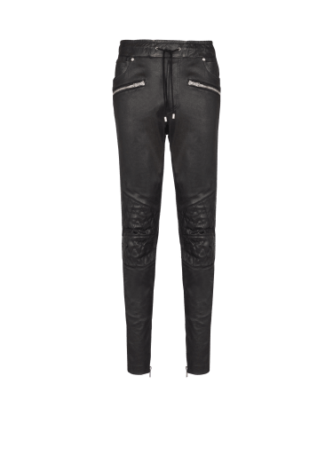 Pantaloni in pelle stretch