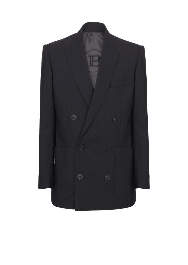 Monogram jacquard blazer