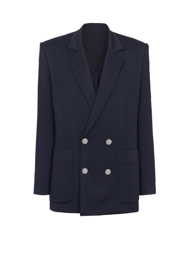 Lässiger Blazer mit Mini-Monogramm