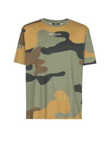 T-shirt con stampa camouflage Balmain Vintage