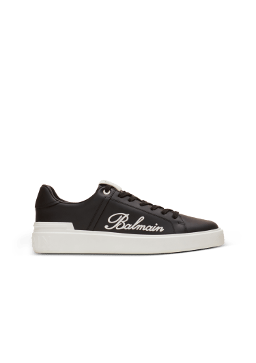 Baskets B-Court en cuir de veau Balmain Signature