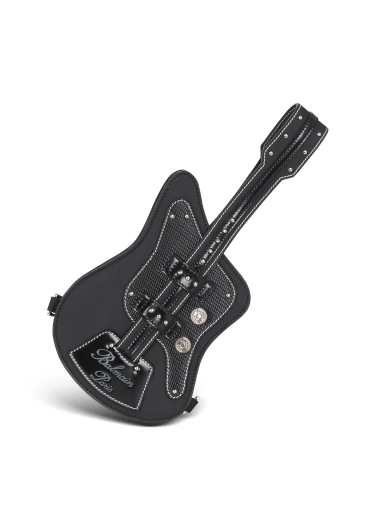 Pochette Guitare aus Leder mit Gummi-Effekt 