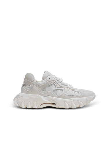 Sneakers B-East in pelle, camoscio e rete