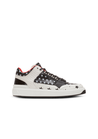 Sneakers B-Court Mid Top in pelle con stampa stelle