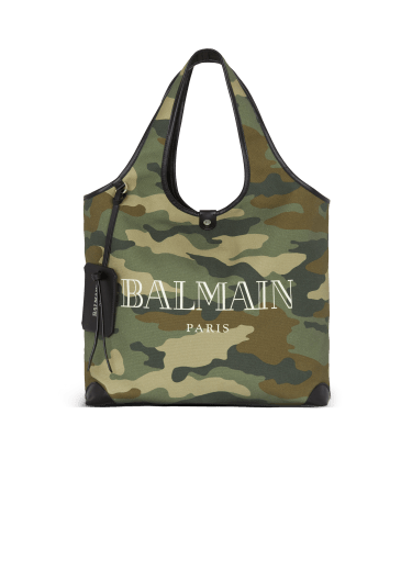 B-Army Grocery Bag in Camouflage print canvas