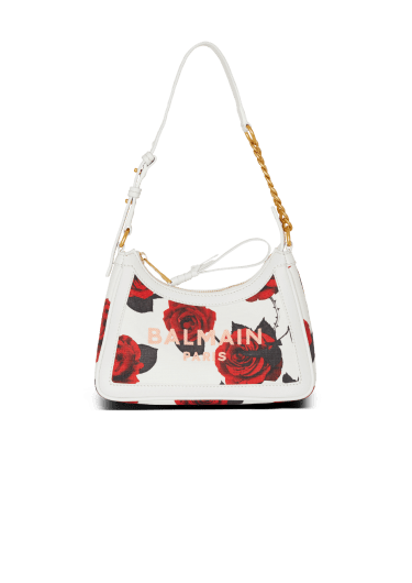 Handtasche B-Army Shoulder aus Canvas mit Rosen-Print